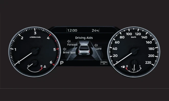 Layar LCD 7 Inci Berwarna dengan Multi-Information Display